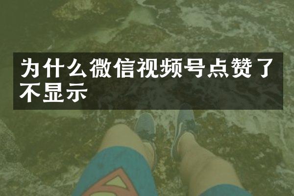 为什么微信视频号点赞了不显示