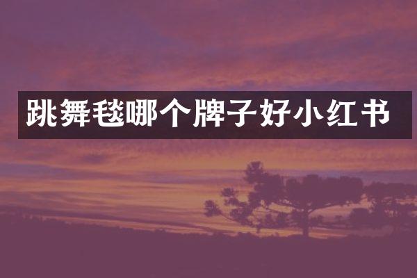 跳舞毯哪个牌子好小红书