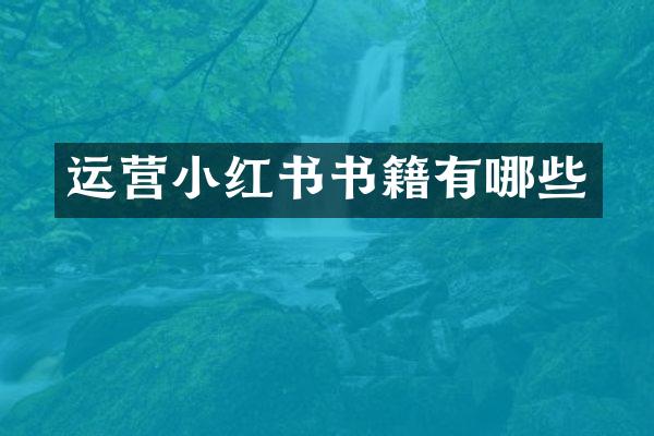 运营小红书书籍有哪些