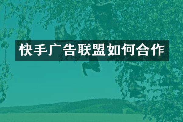 快手广告联盟如何合作