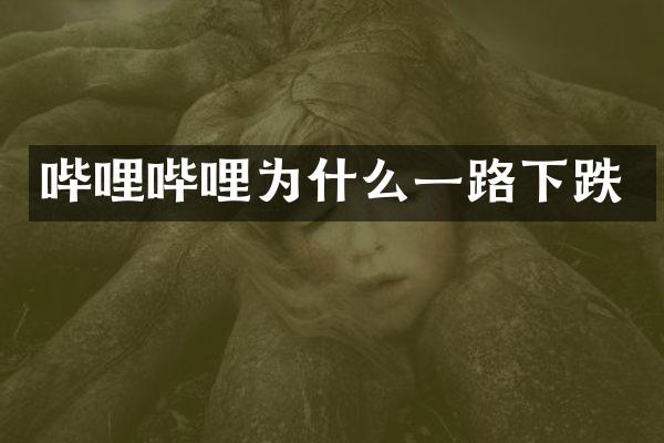 哔哩哔哩为什么一路下跌