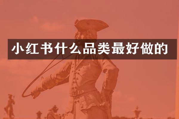 小红书什么品类最好做的