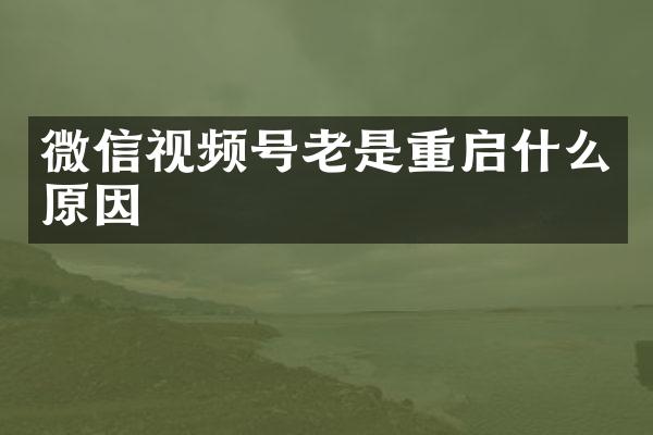 微信视频号老是重启什么原因