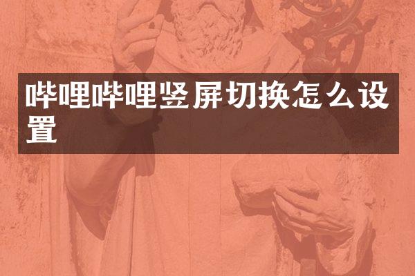 哔哩哔哩竖屏切换怎么设置