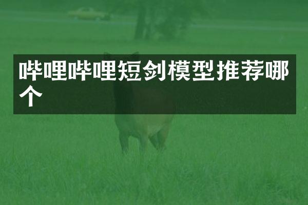 哔哩哔哩短剑模型推荐哪个