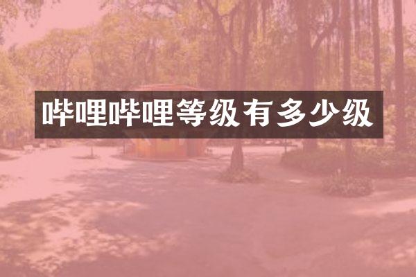 哔哩哔哩等级有多少级