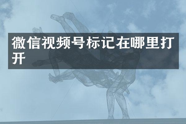 微信视频号标记在哪里打开