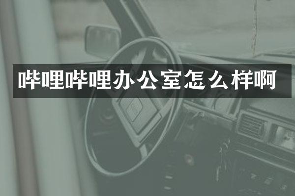 哔哩哔哩办公室怎么样啊
