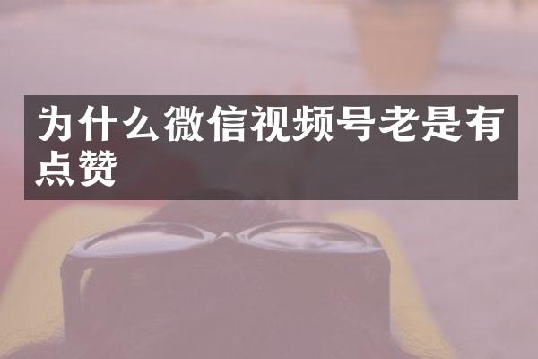 为什么微信视频号老是有点赞