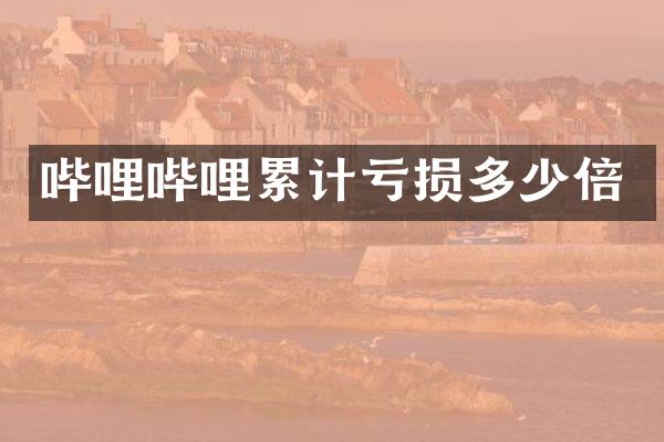哔哩哔哩累计亏损多少倍
