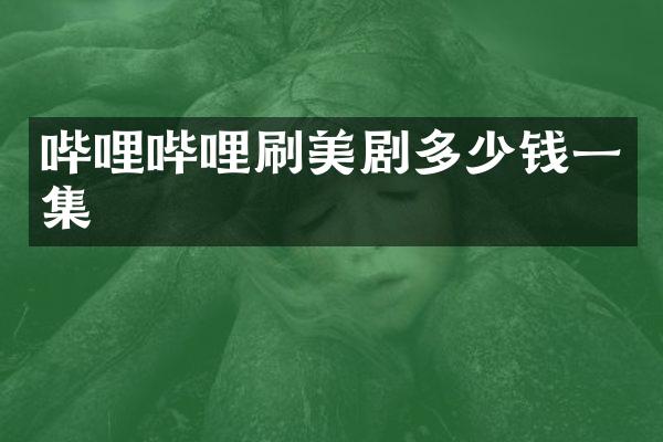 哔哩哔哩刷美剧多少钱一集