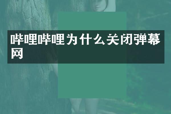 哔哩哔哩为什么关闭弹幕网