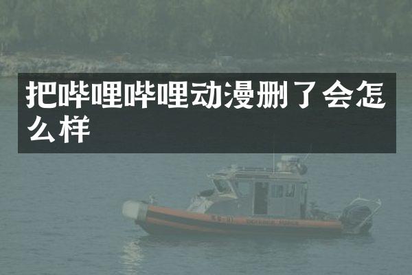 把哔哩哔哩动漫删了会怎么样