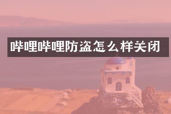 哔哩哔哩防盗怎么样关闭