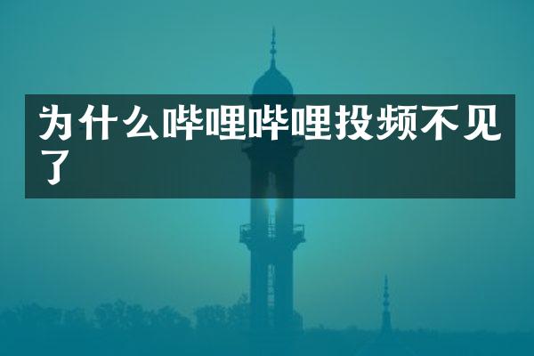 为什么哔哩哔哩投频不见了