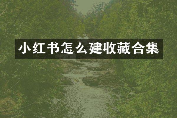 小红书怎么建收藏