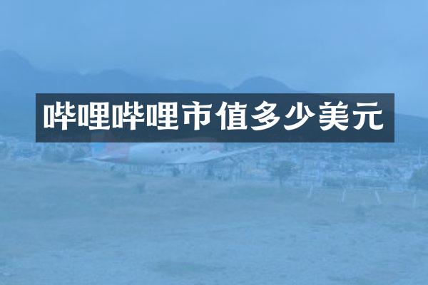 哔哩哔哩市值多少美元