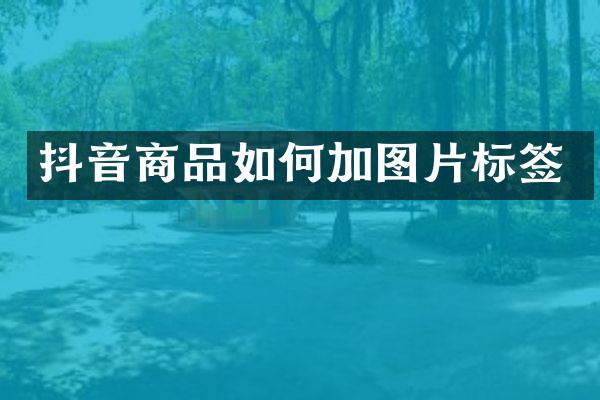 抖音商品如何加图片标签
