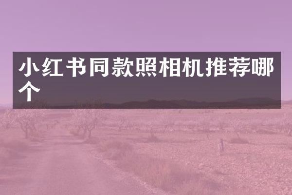 小红书同款照相机推荐哪个
