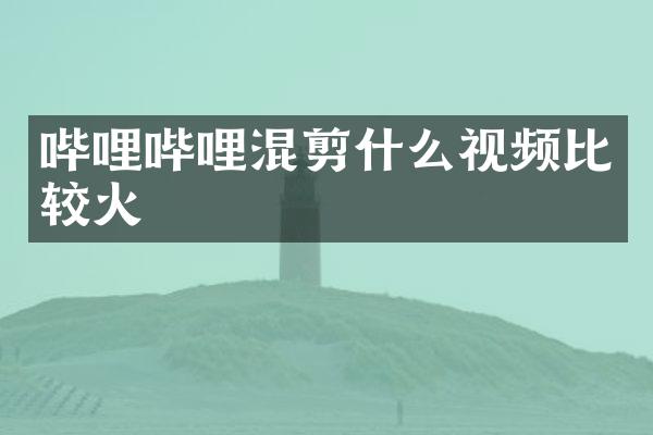 哔哩哔哩混剪什么视频比较火