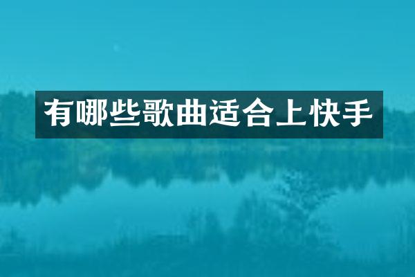有哪些歌曲适合上快手
