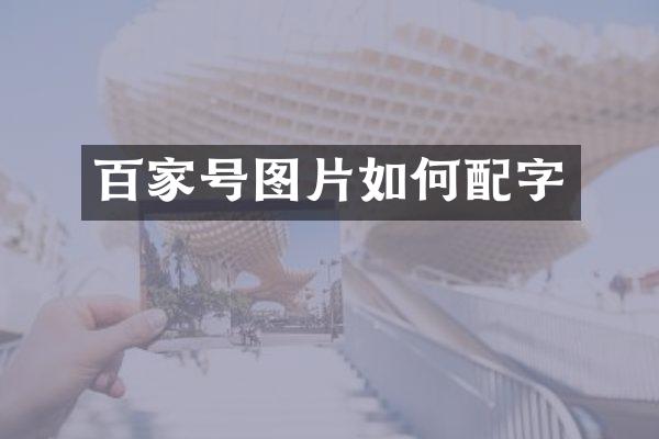 百家号图片如何配字