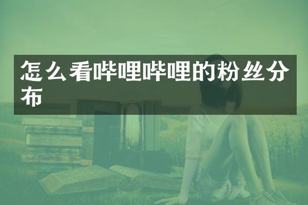 怎么看哔哩哔哩的粉丝分布