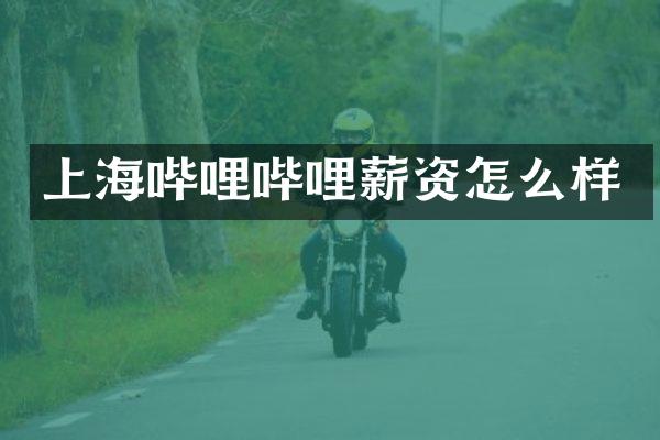 上海哔哩哔哩薪资怎么样