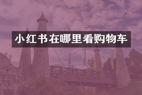 小红书在哪里看购物车