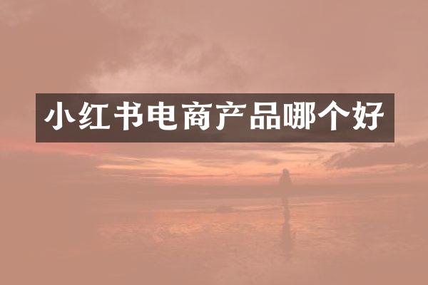小红书电商产品哪个好