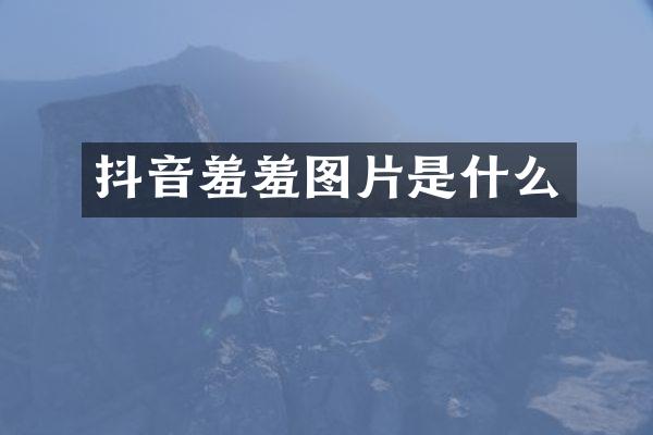 抖音羞羞图片是什么