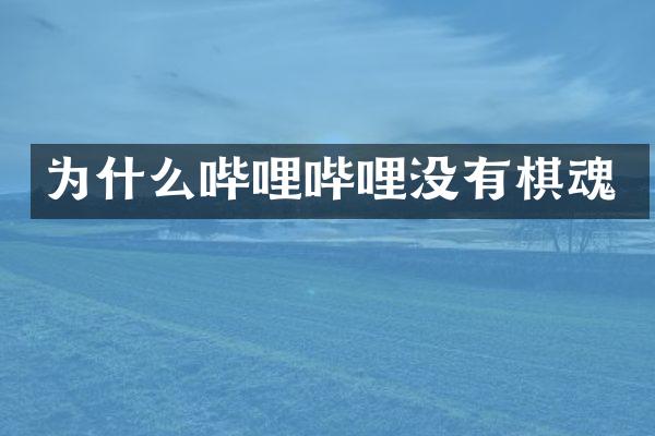 为什么哔哩哔哩没有棋魂