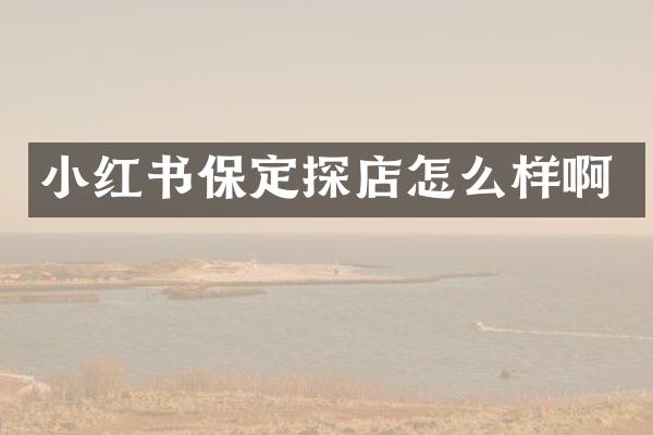 小红书保定探店怎么样啊