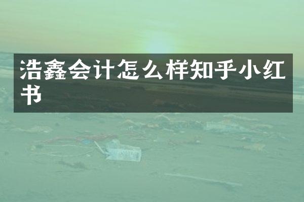 浩鑫会计怎么样知乎小红书