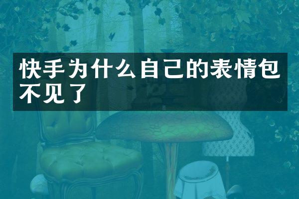 快手为什么自己的表情包不见了