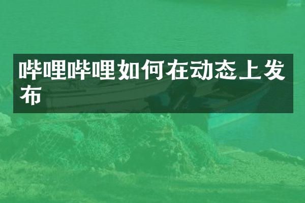 哔哩哔哩如何在动态上发布