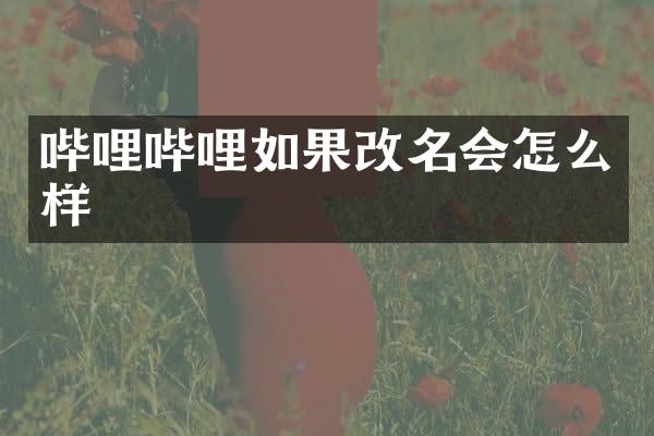 哔哩哔哩如果改名会怎么样