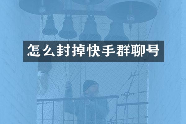 怎么封掉快手群聊号
