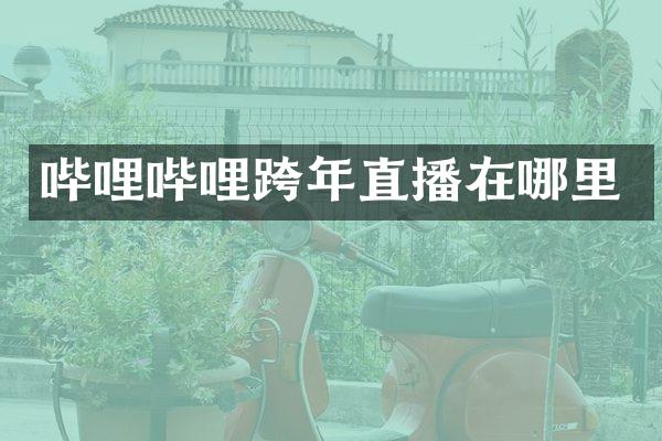 哔哩哔哩跨年直播在哪里