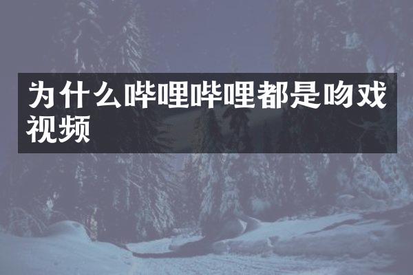 为什么哔哩哔哩都是视频