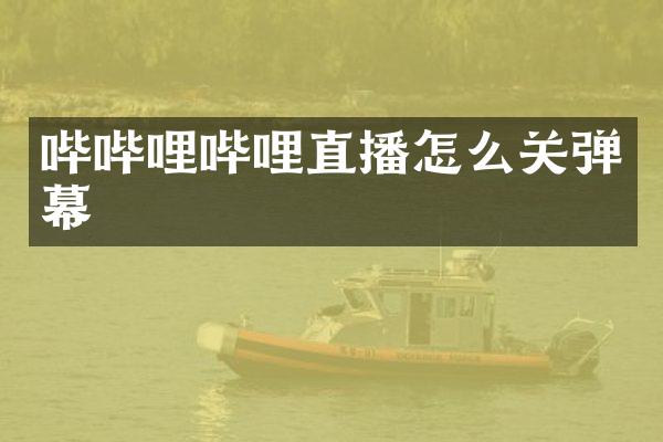 哔哔哩哔哩直播怎么关弹幕
