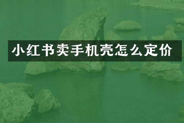 小红书卖手机壳怎么定价
