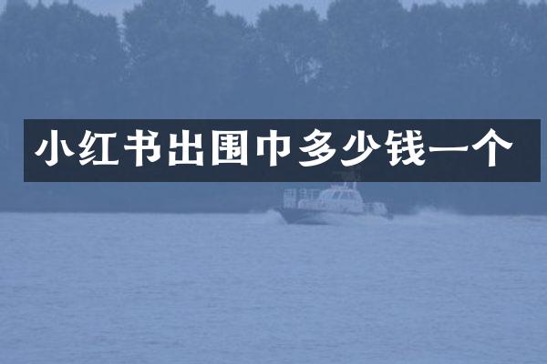 小红书出围巾多少钱一个