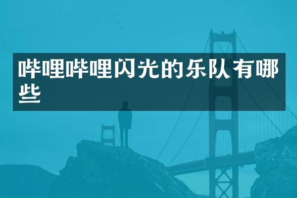 哔哩哔哩闪光的乐队有哪些