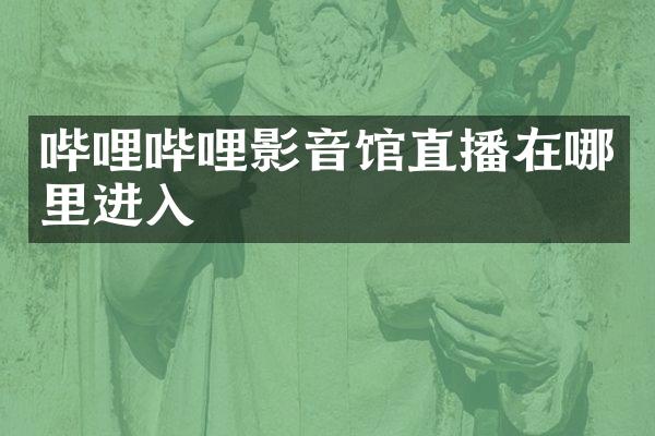 哔哩哔哩影音馆直播在哪里进入