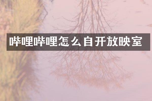 哔哩哔哩怎么自开放映室