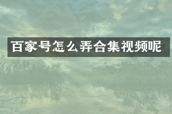 百家号怎么弄视频呢