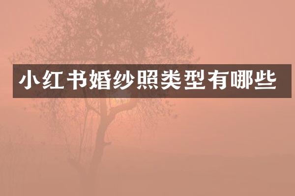 小红书婚纱照类型有哪些