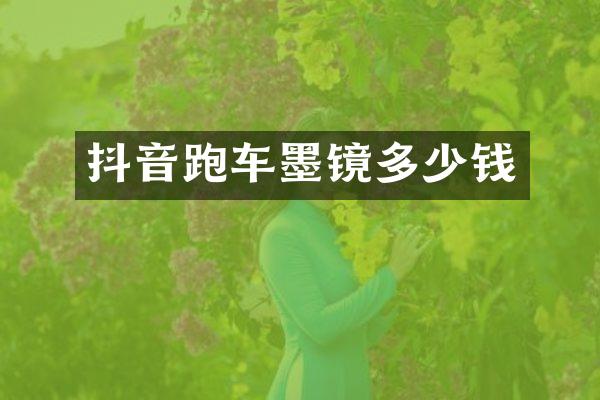 抖音跑车墨镜多少钱