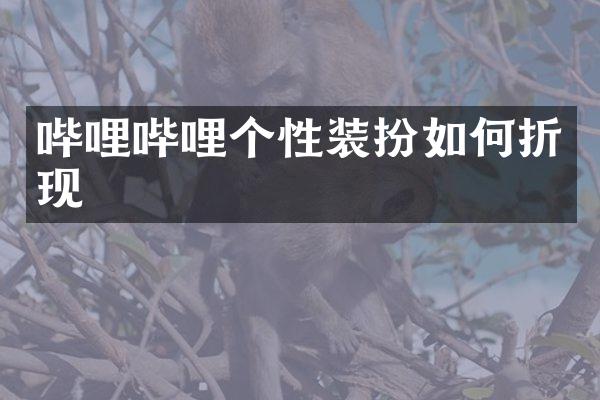 哔哩哔哩个性装扮如何折现